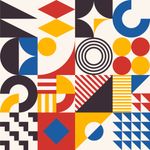 Papel de Parede Geométrico Bauhaus