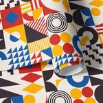 Papel de Parede Geométrico Bauhaus