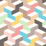 Papel de Parede Infantil Formas 3D