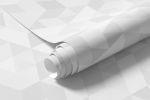 Papel de Parede Triângulos Em Tons de Cinza Claro