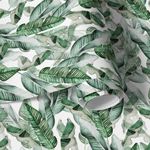 Papel de Parede Aquarela Folhas de Bananeira