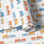 Papel de Parede Infantil Tratores Aquarela