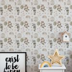  Papel de Parede Infantil Aquarela Baby Animais