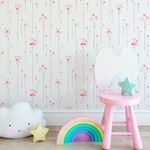 Papel de Parede Floral Delicado Minimalista