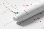 Papel de Parede Floral Delicado Minimalista