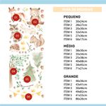 Kit Adesivo de Parede Infantil Aquarela Bosque Encantado
