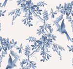 Papel de Parede Floral e Pássaros