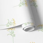 Papel de Parede Floral Aquarela Botânico