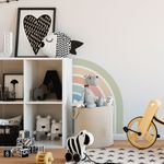 Adesivo de Parede Infantil Arco-Íris de Canto