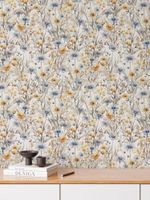 Papel de Parede Floral Aquarela