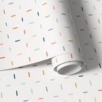 Papel de Parede Adesivo Linhas Coloridas