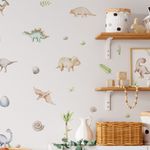 Kit Adesivo de Parede Infantil Dinossauros Aquarela