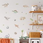 Kit Adesivo de Parede Infantil Dinossauros Aquarela