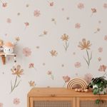 Kit Adesivo de Parede Floral Aquarela