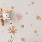 Kit Adesivo de Parede Floral Aquarela