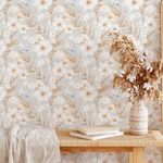 Papel de Parede Floral Vintage Galhos e Borboleta