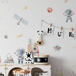 Adesivo de Parede Infantil Astronautas e Universo em Aventuras