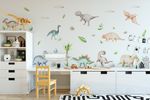 Adesivo de Parede Para Quarto Infantil Dinossauros Baby Aquarela