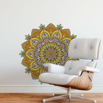 Adesivo de Parede Mandala Zen Espiritualidade e Equilíbrio