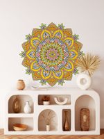 Adesivo de Parede Mandala Zen Espiritualidade e Equilíbrio