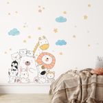 Adesivo de Parede Infantil Savana Baby Animais Africanos