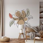 Adesivo de Parede Floral Boho Chic Delicado