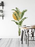 Adesivo de Parede Bananeira Tropical Folhagens Urban Jungle