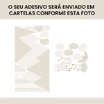 Kit Adesivos de Parede Infantil Montanhas Geométricas Escandinavas