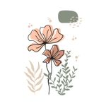 Adesivo de Parede Jardim Boho com Flores e Galhos Delicados