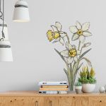 Adesivo de Parede Floral Narciso Delicado e Romântico