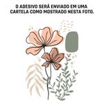 Adesivo de Parede Jardim Boho com Flores e Galhos Delicados