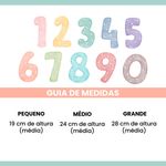 Adesivo de Parede Infantil Educativo Números Coloridos e Divertidos
