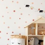 Kit Adesivos de Parede Infantil Bolinhas Coloridas e Criativas