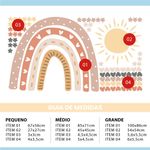 Adesivos de Parede Infantil: Arco-íris, Sol, Corações e Estrelas 