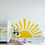Adesivo de Parede Infantil Pôr do Sol Boho Aconchegante