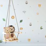 Kit Adesivos de Parede Safari Aquarela Animais da Selva
