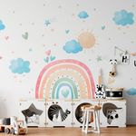 Adesivo de Parede Infantil Universo Mágico Aquarela