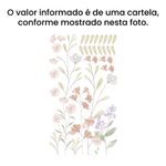 Adesivo de Parede Infantil Galhos e Flores em Aquarela Floral
