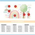 Adesivo de Parede Infantil Jardim Encantado Aquarela Delicado