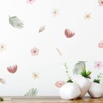 Kit Adesivos de Parede Jardim Floral em Aquarela Soft