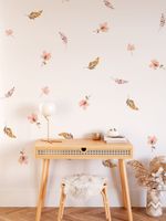 Kit Adesivos de Parede Flores Delicadas em Aquarela