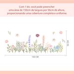 Adesivo de Parede Flores e Ramos Estilo Aquarela