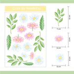 Kit Adesivos de Parede Mix de Folhas e Flores Aquarela