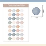 Kit Adesivos de Parede Poá Aquarela: Bolinhas Delicadas