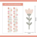 Kit Adesivos de Parede Bouquet de Flores Primavera Elegante