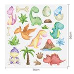Kit Adesivos de Parede Dinossauros Baby Adventure
