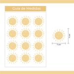 Kit Adesivos de Parede Infantil Pequenos Sois Iluminados