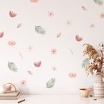 Kit Adesivos de Parede Jardim Floral em Aquarela Soft