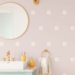 Kit Adesivos de Parede Margaridas Delicadas para Decoração