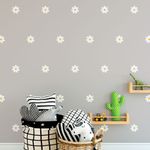 Kit Adesivos de Parede Margaridas Delicadas para Decoração